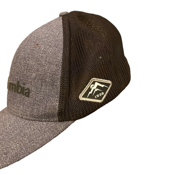 Columbia classic hat, OSFM, gray and black trucker style, preowned. - Picture 3 of 8